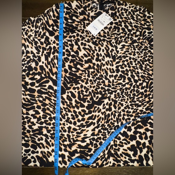ZARA Animal Print Oversized Blouse size L - Picture 15 of 16